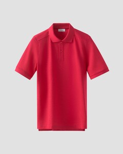 Eton Luxury Uni Cotton Filo di Scozia Piqué Jersey Polo Rood