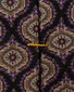 Eton Medallion Fuji Silk Tie Dark Purple
