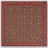 Eton Medallion Pattern Panama Silk Weave Pocket Square Dark Red