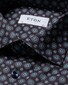 Eton Medallion Pattern Signature Twill Overhemd Navy-Black