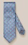 Eton Medallion Pattern Silk Textured Jacquard Das Blauw