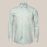 Eton Medallion Pattern Twill Cotton Tencel Shirt Light Green