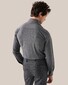 Eton Mélange Four Way Stretch Wide-Spread Collar Shirt Dark Gray