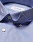 Eton Mélange Signature Twill Overhemd Blauw