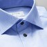 Eton Melange Twill Sleeve 7 Shirt Evening Blue