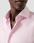 Eton Micro Check Cotton Tencel Overhemd Licht Roze