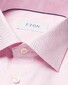 Eton Micro Check Cotton Tencel Overhemd Licht Roze