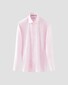 Eton Micro Check Cotton Tencel Overhemd Licht Roze