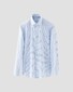 Eton Micro Check Cotton Tencel Shirt Light Blue