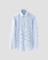 Eton Micro Check Cotton Tencel Shirt Light Blue