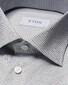 Eton Micro Check Cutaway Collar Overhemd Beige