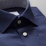 Eton Micro Contrast Uni Poplin Overhemd Donker Blauw Melange