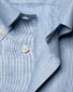 Eton Micro Dot Mélange Oxford Button Down Overhemd Licht Blauw