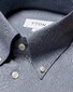 Eton Micro Dot Mélange Oxford Button Down Overhemd Navy