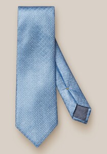 Eton Micro Floral Pattern Tie Light Blue