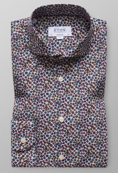Eton Micro Floral Shirt Overhemd Multicolor