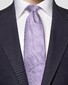 Eton Micro Geometric Pattern Texture Silk Tie Purple