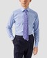 Eton Micro Houndstooth Fine Twill Cutaway Collar Overhemd Licht Blauw