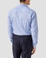 Eton Micro Houndstooth Fine Twill Cutaway Collar Overhemd Licht Blauw