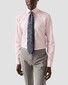 Eton Micro Houndstooth Organic Supima Cotton Mother of Pearl Buttons Overhemd Roze