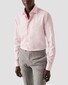 Eton Micro Houndstooth Organic Supima Cotton Mother of Pearl Buttons Shirt Pink