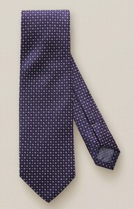 Eton Micro Pattern Silk Tie Dark Purple