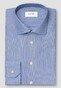 Eton Micro Stripe Signature Poplin Overhemd Donker Blauw