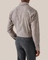 Eton Micro Subtle Texture Pattern Signature Twill Overhemd Bruin