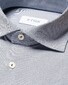 Eton Micro Texture Pattern Four-Way Stretch Shirt Navy