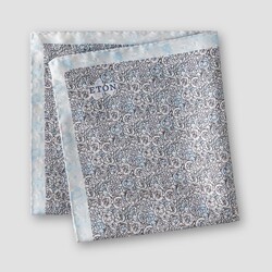 Eton Mini Allover Floral Pattern Pochet Licht Blauw