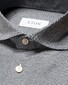 Eton Mini Check Filo di Scozia Cotton King Knit Overhemd Navy
