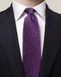 Eton Mini Diamond Shape Pattern Silk Tie Dark Purple