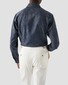 Eton Mini Houndstooth Lightweight Merino Wool Mother of Pearl Buttons Overhemd Navy