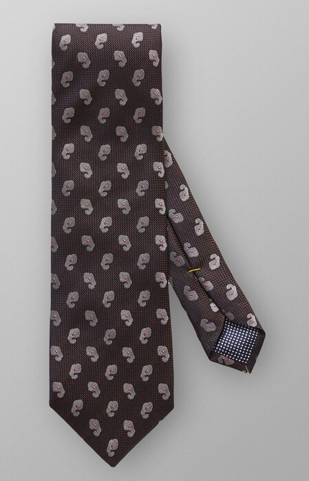 Eton Mini Paisley Tie Das Donker Bruin Melange