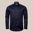 Eton Modern Floral Pattern Contrast Overhemd Navy