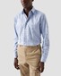 Eton Multi Bold Striped Cotton Tencel Shirt Blue