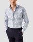 Eton Multi Check Fine Twill Luxury Organic Supima Cotton Melange Yarn Shirt Light Blue