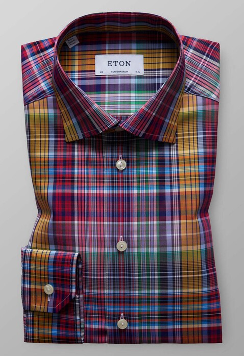 Eton Multi Check Shirt Multicolor