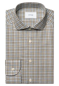 Eton Multi Check Signature Flannel Shirt Multicolor