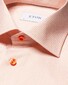 Eton Multi Fine Duo Stripe Signature Twill Overhemd Oranje