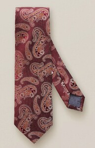 Eton Multi Paisley Silk Tie Dark Red