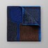Eton Multi Pattern Pocket Square Brown-Blue
