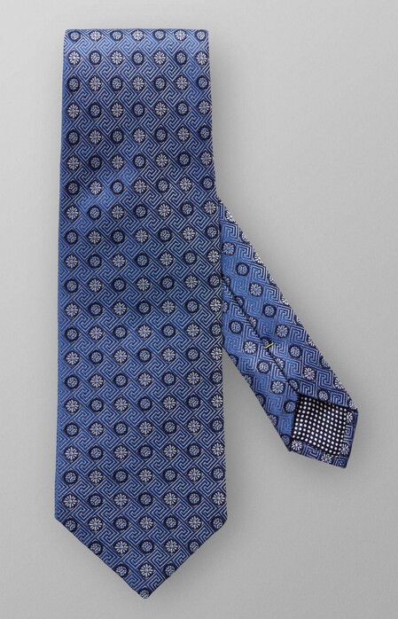 Eton Multi Pattern Tie Dark Evening Blue