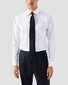 Eton Navy Details Uni Color Luxury Signature Twill Shirt White