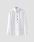 Eton Navy Details Uni Color Luxury Signature Twill Shirt White