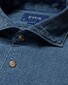 Eton Organic Cotton Denim Shirt Navy