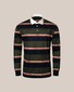 Eton Organic Cotton Filo di Scozia Piqué Knit Polo Donkergroen-Navy