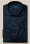 Eton Organic Cotton Filo di Scozia Piqué Overhemd Donker Blauw