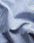 Eton Organic Cotton Fine Stripes Twill Button Down Overhemd Donker Blauw