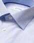 Eton Organic Cotton Signature Poplin Fine Stripe Overhemd Licht Blauw
